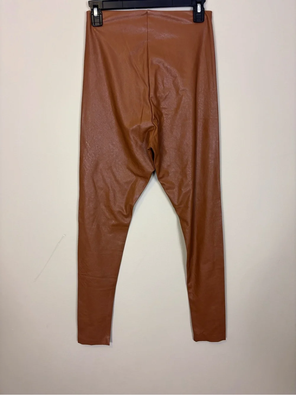 Commando Faux Leather Leggings in Cognac Brown Women’s Large